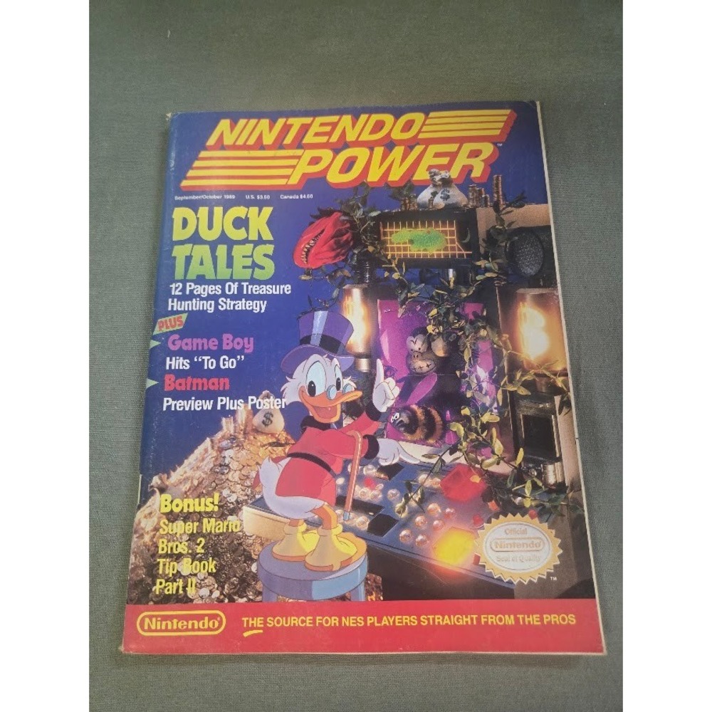 Nintendo Power Magazine September October 1989 Vol 8 Duck Tales Batman NES SMB2